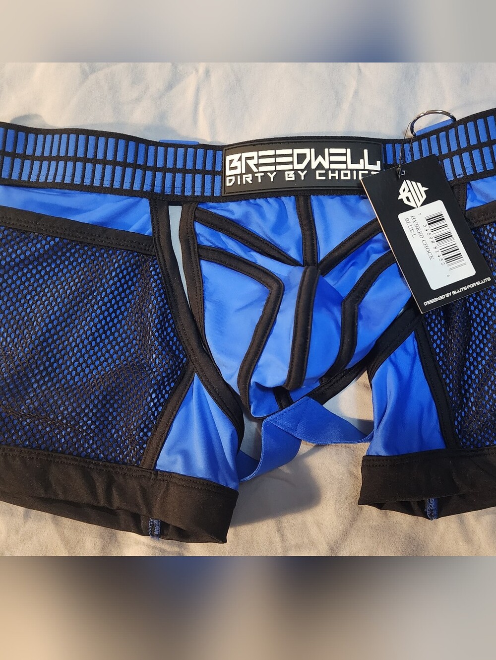 Breedwell Men’s Blue Performance Mesh Boxer Briefs